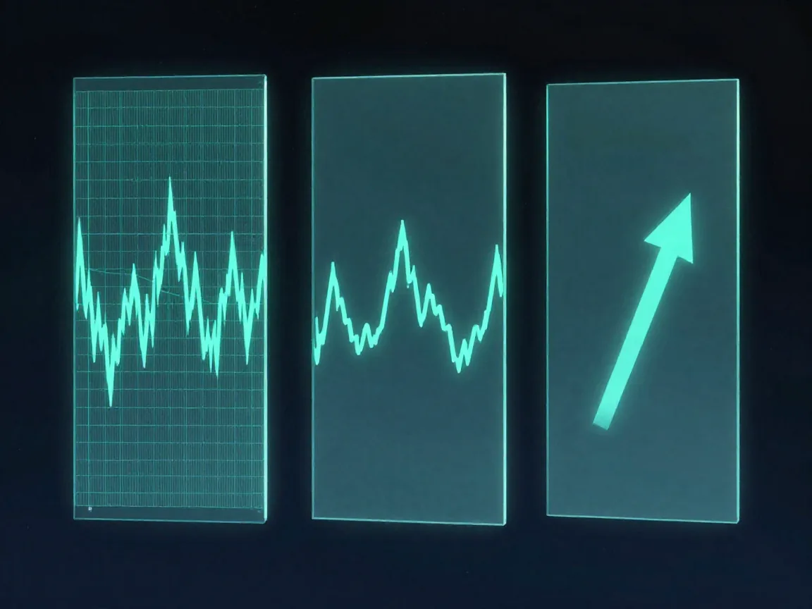 Three quant strategies scanning in parallel — grid/trend, mean reversion and breakout